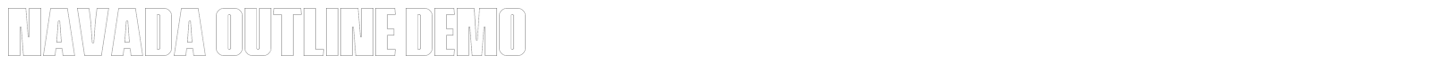 Navada font preview